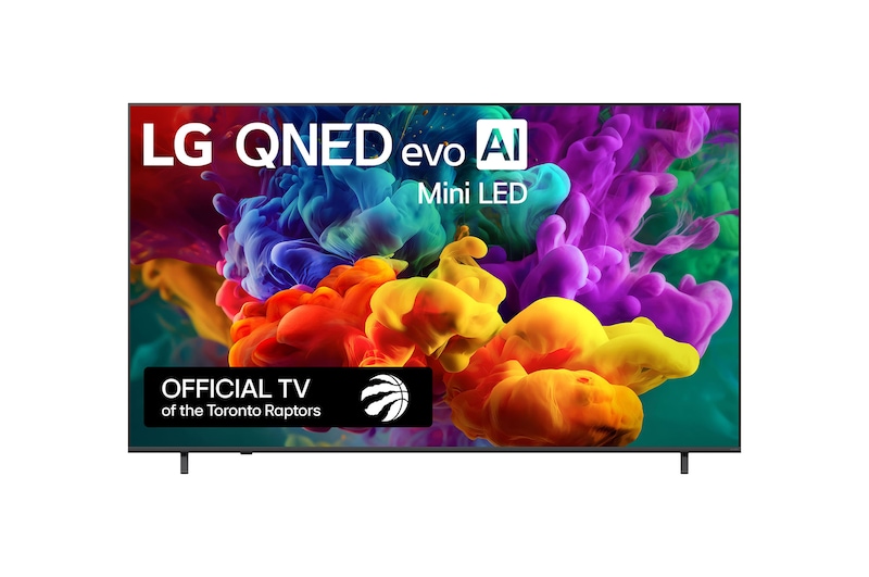 Front view of 85 inch LG QNED evo AI QNED84 Mini LED 4K Smart TV 2026 85QNED84BAA